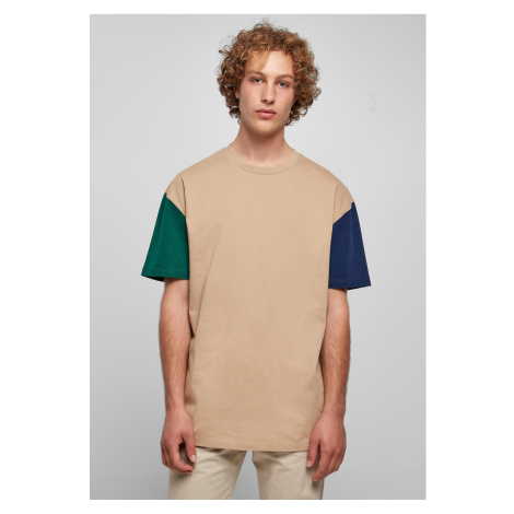 Organic Oversized T-Shirt Colorblock unionbeige Urban Classics