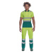 Cerva Cadiz Pánska HI-VIS polokošeľa 03050053 žltá/zelená