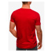 Červené pánske basic tričko Edoti
