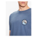 Quiksilver Tričko Qs Bubble Stamp EQYZT07258 Modrá Regular Fit