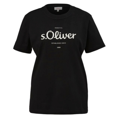 s.Oliver RL T-SHIRT Tričko, čierna, veľkosť