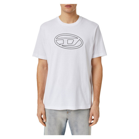 Tričko Diesel T-Just-Bigoval T-Shirt Biela