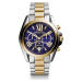 MICHAEL Michael Kors Analógové hodinky 'Chronograph'  modrá / zlatá / strieborná