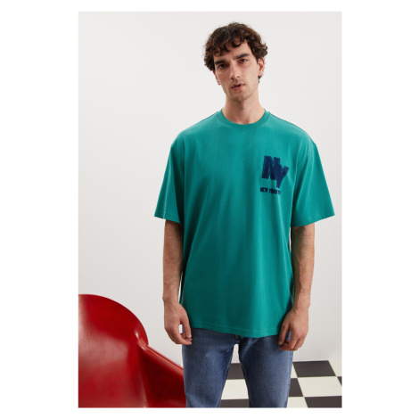 GRIMELANGE Melvin Relaxed Green T-shirt