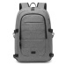 Kono vodeodolný batoh s USB portom - sivý - 21 L