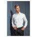 Premier Workwear Pánska bavlnená košeľa s dlhým rukávom PR244 White