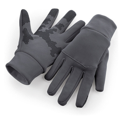 Beechfield Športové softshellové rukavice B310 Graphite Grey