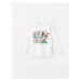 LC Waikiki Crew Neck Long Sleeve Printed Baby Girl T-Shirt