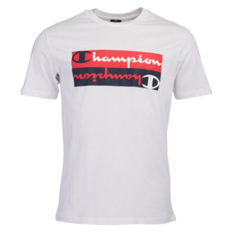 Champion GRAPHIC SHOP AUTHENTIC CREWNECK T-SHIRT Pánske tričko, biela, veľkosť