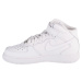 Biele dámske kožené tenisky Nike Air Force 1 Mid GS DH2933-111