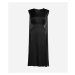 Šaty Karl Lagerfeld Midi Ceremony Cape Dress Black