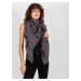 Women's scarf with print - gray