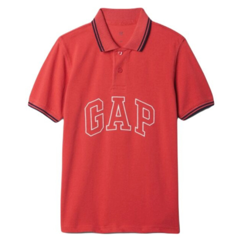 GAP FRAN LOGO POLO Detské tričko, červená, veľkosť