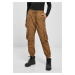 Women's Wavy Nylon Cargo Trousers with High Waist in the Middle