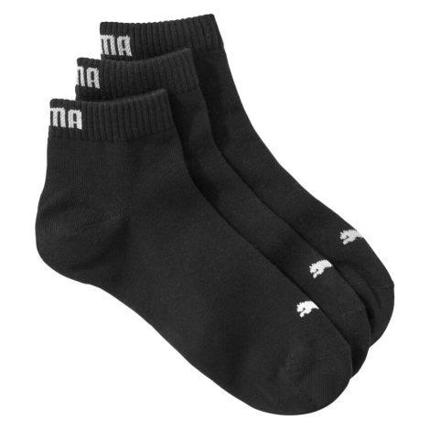 Nízke ponožky Quarter Puma, súpr. 3 párov, čierne Blancheporte