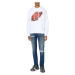 Mikina Diesel S-Ginn-Hood-E8 Sweat-Shirt Bright White