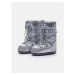 Juniorské vysoké zimné topánky MOON BOOT MB ICON GLANCE -JR-H001 SILVER