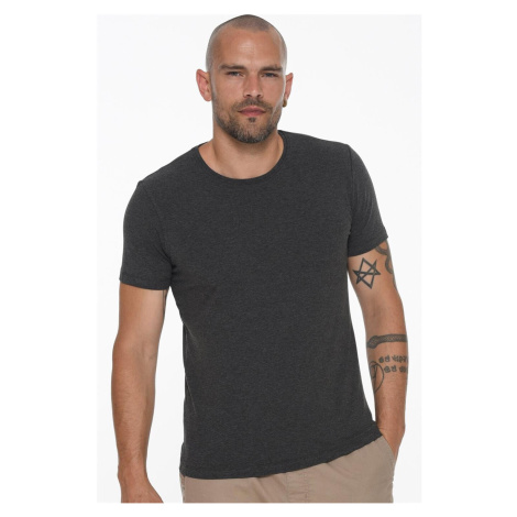 T8569 DEWBERRY BICYCLE COLLAR MEN'S T-SHIRT-LIGHT ANTHRACITE