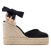 Castañer Espadrilky Chiara/8ED/001 020992-100 Čierna