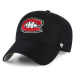 Čiapka 47brand NHL Montreal Canadiens čierna farba, s nášivkou, H-MVP10WBV-BKD