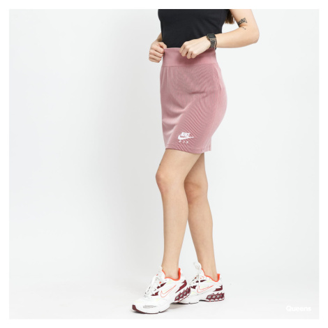Nike W NSW Air Skirt Rib vínová / ružová
