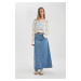 DEFACTO Long Fit Jean Long Skirt