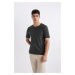 DEFACTO Slim Fit Crew Neck Short Sleeve Basic T-Shirt