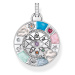 Thomas Sabo PE962-340-7 Silver chain pendant with wheel of fortune