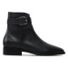 Calvin Klein Členková obuv Almond Ankle Boot W Hw-Lth HW0HW01303 Čierna