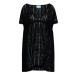 Iconique Plážové šaty Molly IC21 018 Čierna Regular Fit