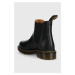 Kožené topánky chelsea Dr. Martens 22227001-black, dámske, čierna farba, na plochom podpätku,