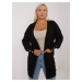 Black cardigan plus size without fastening