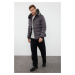 Trendyol Grey Men's Regular Fit Fleece Lined Wind and Water Resistant Winter Puffer Jacket