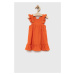 Šaty pre bábätká Birba&Trybeyond oranžová farba, mini, rovný strih