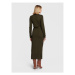 Polo Ralph Lauren Úpletové šaty 211873076001 Zelená Regular Fit