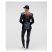 Sako Karl Lagerfeld Fashion Leather Blazer Čierna