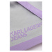 Kabelka Karl Lagerfeld Jeans fialová farba
