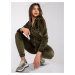 KHAKI VELUROVÝ KOMPLEX ILARIA -RV-KMPL-6087-1,95P-KHAKI