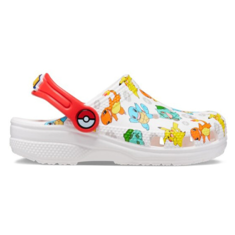 Crocs Šľapky Classic Pokemon Clog Kids 207739 Biela