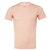 Canvas Unisex tričko CV3413 Peach Triblend -Heather