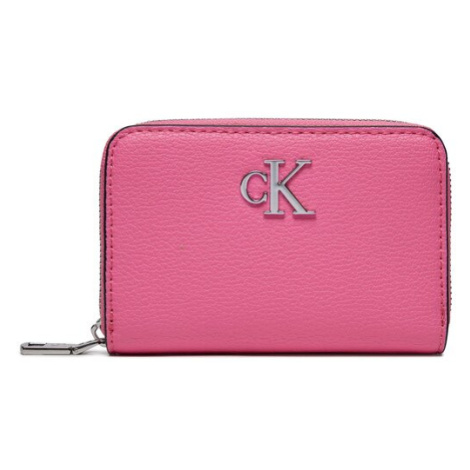 Calvin Klein Malá dámska peňaženka Minimal Monogram Med Za K60K611500 Ružová