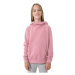 Dievčenská mikina s kapucňou 4F JUNIOR GIRLS SWEATSHIRT JBLD002-56S-LIGHT PINK