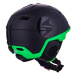 Lyžiarska prilba BLIZZARD Double ski helmet, black matt neon green, big logo