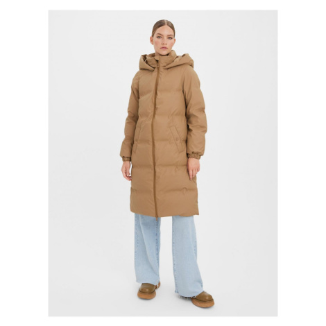 Vero Moda Brown Quilted Winter Coat with Hood and Finish VERO MOD - Ladies