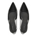 Calvin Klein Sandále Flat Slingback Pump Saff HW0HW02135 Čierna