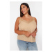 Trendyol Curve Stone Strap Lace Woven Plus Size Blouse