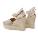 Manebi Espadrilky Heart-Shaped Wedge Espadrilles O 7.1 WH Béžová