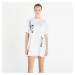 Šaty Calvin Klein Jeans Multi Placement Logo Tee Dress Bright White