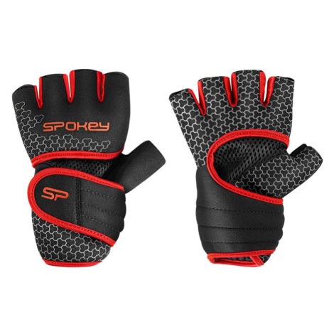 Spokey LAVA Neoprene fitness gloves, black-red, vel. M