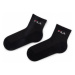 Fila Súprava 3 párov vysokých ponožiek unisex Calza Quarter F1742 Čierna